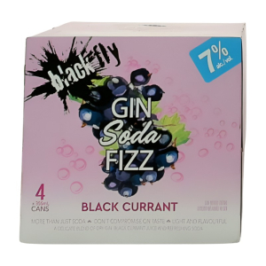 Black Fly Gin Soda Fizz Black Currant